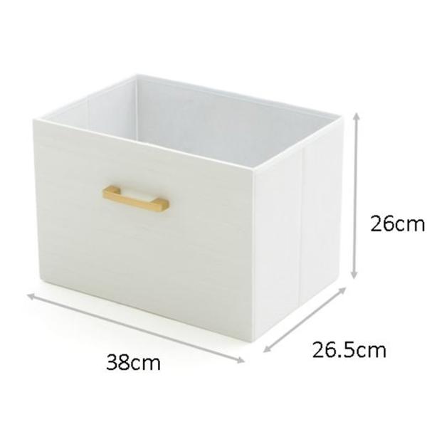 武田コーポレーション ウッド調ストレージボックス ホワイト [収納