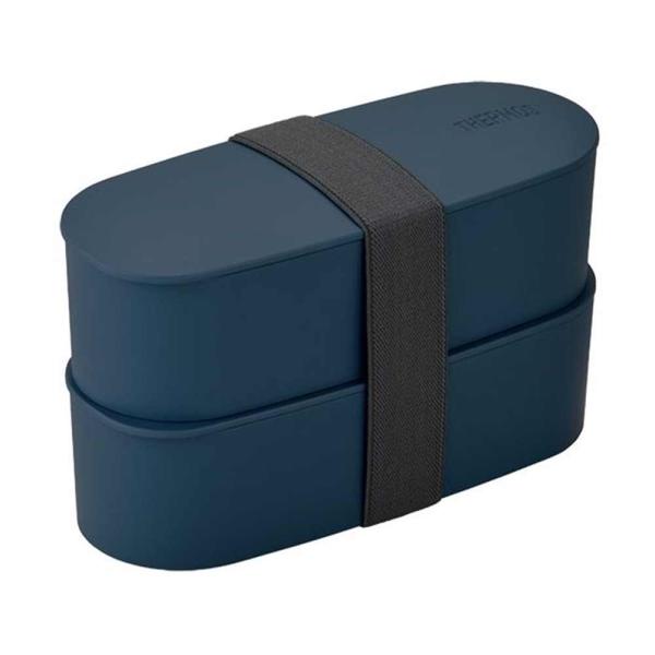 他サイト： THERMOS サーモス フレッシュランチボックス 300ml×2個 [弁当箱 2段 スリム 食洗機対応] DJT-600W (NVY)ネイビー 爆買の商品画像