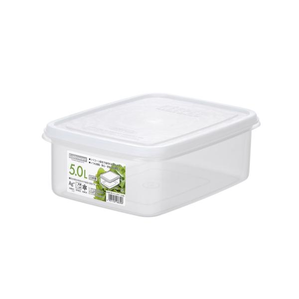 ●大型で汎用性の高い本体満水容量5Lの食品保存容器です●業務用厨房機器ルートでは、長年お取り扱いいただいていますが、食品以外でもあらゆる部品入れとしても色々なシーンで使われています●食品グレードの原料を使用しているので安全性も高く、透明度が...