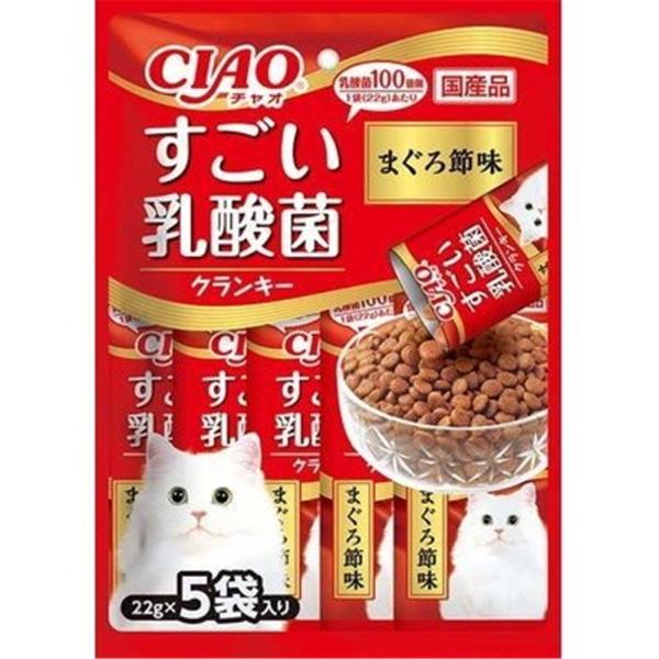 他サイト： いなばペットフード CIAO すごい乳酸菌クランキー まぐろ節味 22g×5袋 爆買の商品画像
