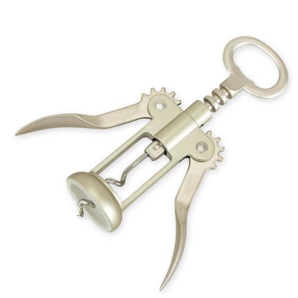 ●テコの原理でラクに抜けるウイングタイプのワインコルク抜きです