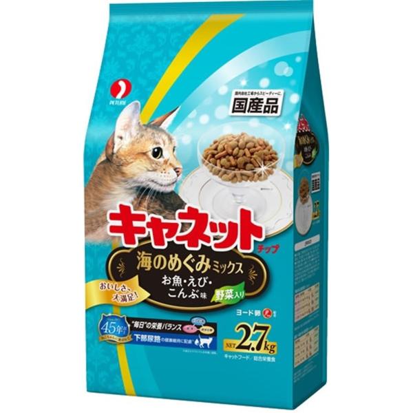 他サイト： ペットライン キャネットチップ 海のめぐみミックス 2.7kg 爆買の商品画像