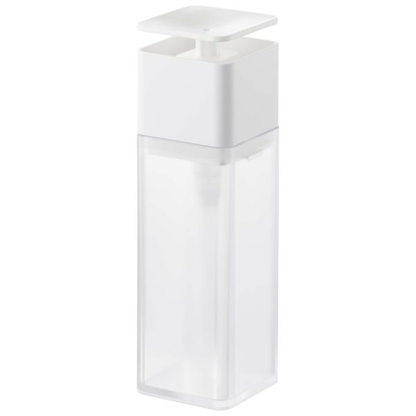 他サイト： 山崎実業 片手で出せる ディスペンサー プレート [キッチンディスペンサー ボトル 台所洗剤容器] 5215 ホワイトの商品画像