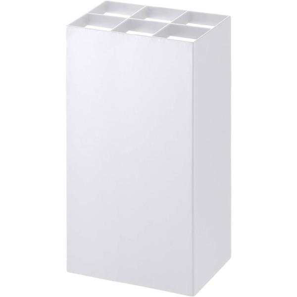 他サイト： 山崎実業 傘立て スマート かさたて 6本用 ホワイト [玄関 雨 シンプル 角型] 品番7031の商品画像