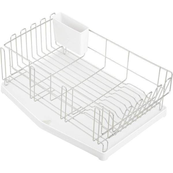 ●止水栓付きトレーなので、水をシンクに流す・流さないを選ぶことができます●カゴの外側に厚さ2cmまでのまな板を干せるスタンドが付いています●まな板スタンドには、発泡トレイやタッパーのフタなども置くことができます●まな板スタンドは、グラスやス...