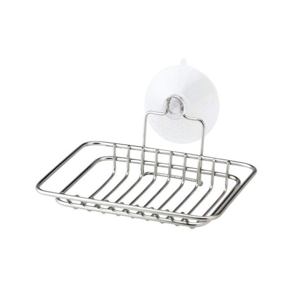 他サイト： レック ステンレス石けん皿 吸盤 [洗面台 キッチン 石鹸 トレー] BB-084の商品画像