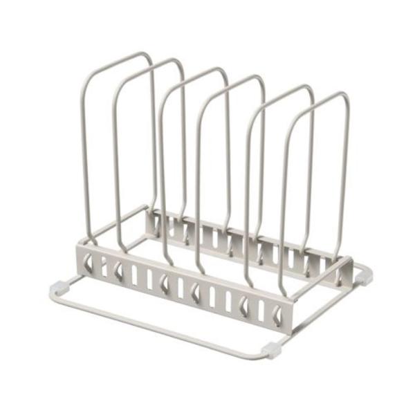 ●狭いキッチンを快適に。ミニキッチンにちょうどいいシリーズ●自由に幅を変更でき、シンク下を活用した省スペース収納に便利です●必要分のコンパクトなサイズ感がちょうど良いスタンドです●仕切りパーツを収納するもののサイズに合わせて、スリットに固定します