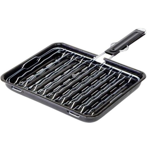 ●食材の焼き加減を見ながら調理できる焼き網です●魚をはさんで、そのままひっくり返せるので、身崩れの心配がありません●余分な脂が受け皿に落ちて、美味しくヘルシーに焼き上げます●コンロに直接脂が落ちないので、コンロが汚れにくいです●受け皿はサビ...