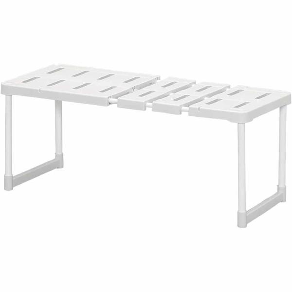 ●押入れのサイズに合わせて伸縮できる整理棚です●天板の補強パイプを3本にすることで強度を増し、天板の歪みがなくなり、安定して収納することができます●棚の幅を約72cm〜92cmまで調整できます●スタンダードタイプです