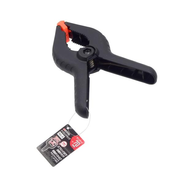 ●工作・模型作りの補助や接着時の材料固定に●可動式くわえ口で角度のあるものをしっかり固定●スプリング式で作業がラク！