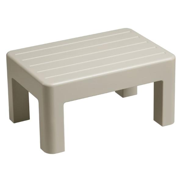 小原産業 プラスチック便利台 中型タイプ 高さ22cm ベージュ [踏み台 置台 耐荷重100kg] ST-509 爆買