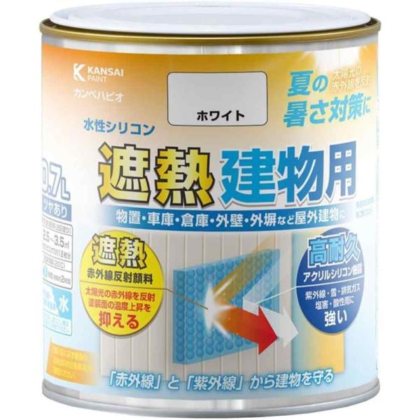 ●遮熱赤外線反射顔料の効果により、塗装面の表面温度上昇を抑えることで、屋外建物の夏の暑さ対策に効果を発揮します●アクリル・シリコン樹脂配合により紫外線、雪、塩害、排気ガス、酸性雨などに強い塗膜を作り、建物の外観を美しく保ちます●遮熱効果によ...
