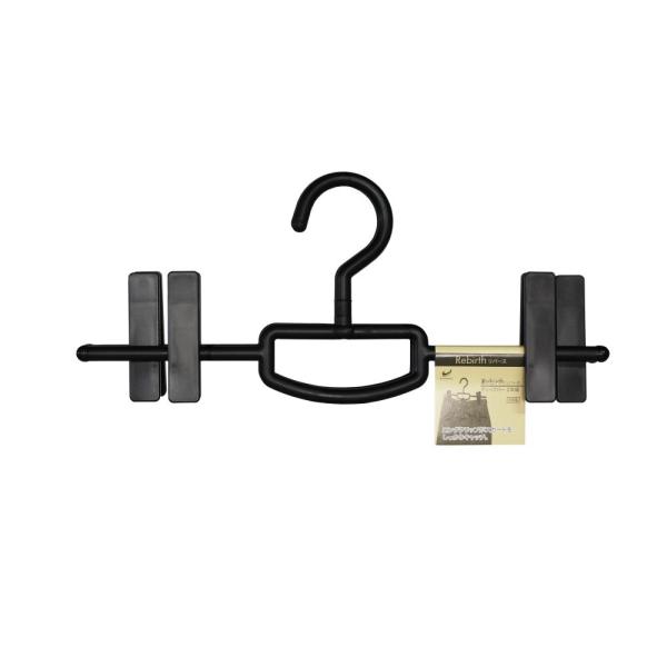 ●再生利用樹脂を使用した、エコでお買い得なスカート用ハンガー●左右にスライドするロングクリップで、スカートをしっかりグリップします●連結しても使えるのでスリムに収納でき、クローゼットを有効活用●掛ける部分のフックはクルクル回転して、取り出し便利