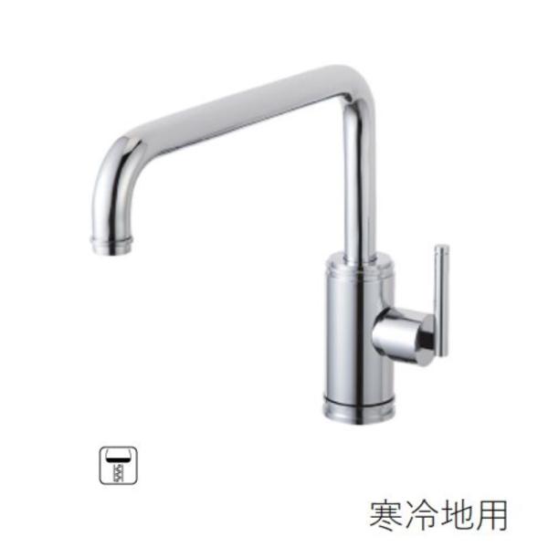 SANEI シングルワンホール混合栓 寒冷地 K87410JK-13 (水栓金具 SANEI シングルワンホール混合栓 寒冷地 K87410JK-13 (水栓金具