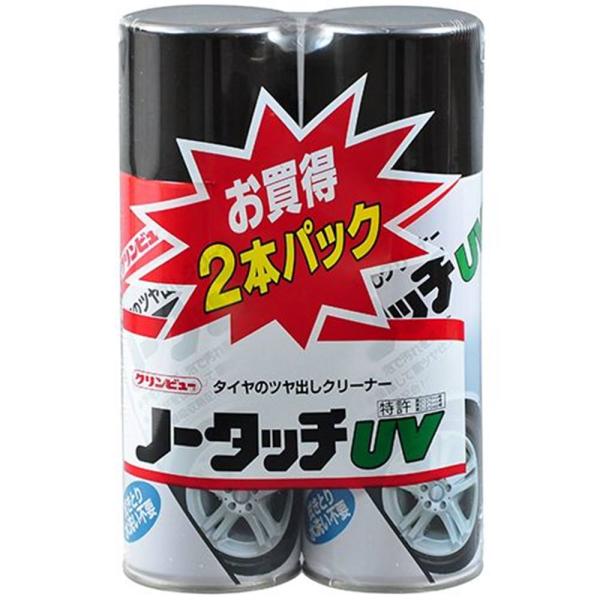 イチネンケミカルズ クリンビュー ノータッチUV 370ml (2本パック) [カー用品 洗車 タイヤ クリーナー 艶出し 保護] 96 爆買