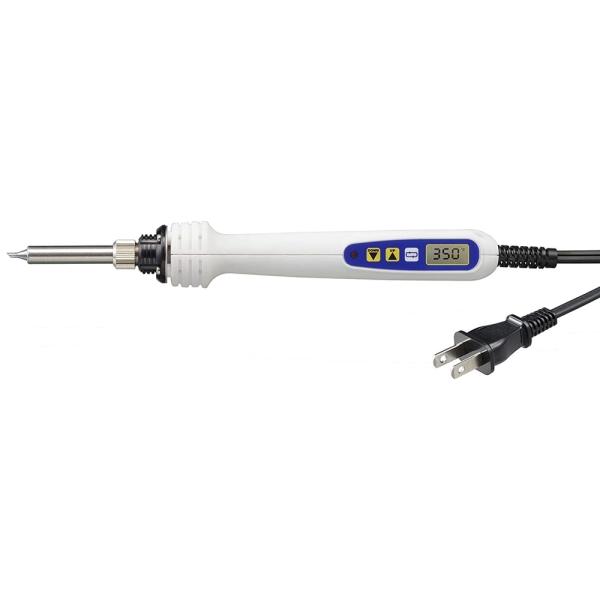 ●電源投入から約30秒で設定温度350℃に到達●アップキー/ダウンキーで200℃〜500℃まで1℃単位の温度設定が可能です●一定時間使用しない時は自動的にこて先の温度を下げ空焼きを防止するスリープ機能内蔵●熱回復力に優れ、製造現場での連続し...