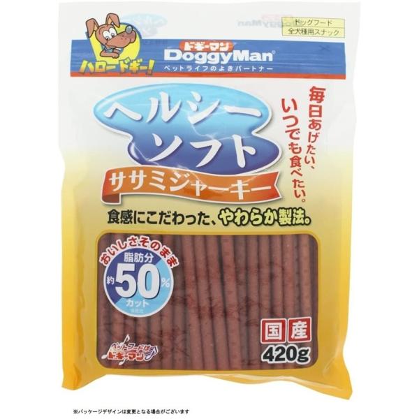 他サイト： ドギーマン ヘルシーソフト ササミジャーキー 低脂肪 [ドッグフード] 420g 爆買の商品画像