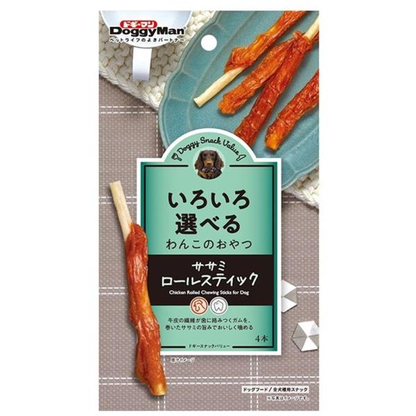 ドギーマン(DoggyMan) ドギースナック バリュー ササミロールスティック [ドッグフード 犬用 おやつ] 4本 爆買