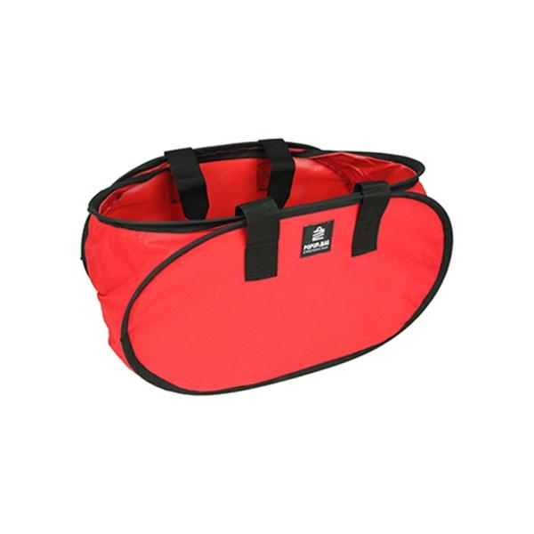 ●新形状のポップアップバッグです。●道具、工具の持ち運び、収納。●ワイヤーで自立し、使わない時はコンパクトにたためます。