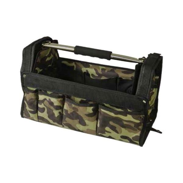 ●フルオープンタイプで出し入れがスムーズで、使用しない時はコンパクトにたためます●ハンドル付で持ち運びが楽に行えます●マジックテープで水平器などの長尺工具も固定できます●豊富なポケットとホルダー付でたっぷり収納できます