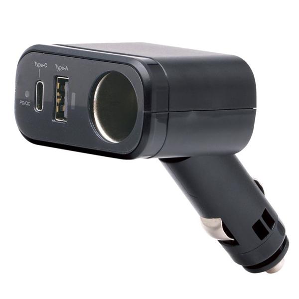 槌屋ヤック PD30W＋USB＋ソケット ディレクション [カー用品 車