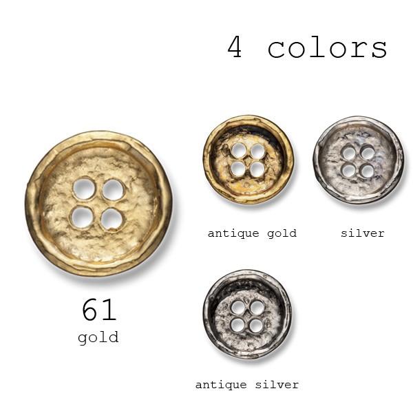 メタルボタン ブレザーボタン 1個から対応 スーツ ジャケット向け 真鍮素材の高級品 ゴールド シルバー アンティーク 15mm 3色展開 高品質 61シリーズ 61 15mm ボタン 裏地のヤマモト Yahoo店 通販 Yahoo ショッピング