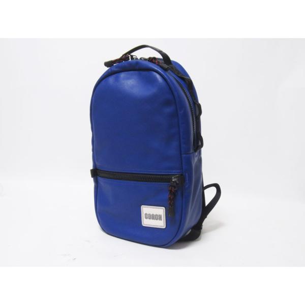 ⭐美品⭐COACH　ターンロック レザー リュック　シボ革　ブルー　大容量　通勤 d8402_1.jpg