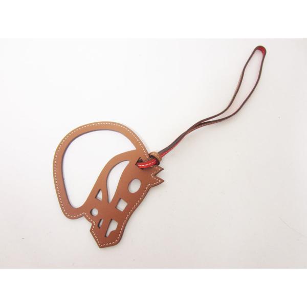 HERMES（エルメス） 送料無料 チャーム パドック シュウ゛ァル レザー