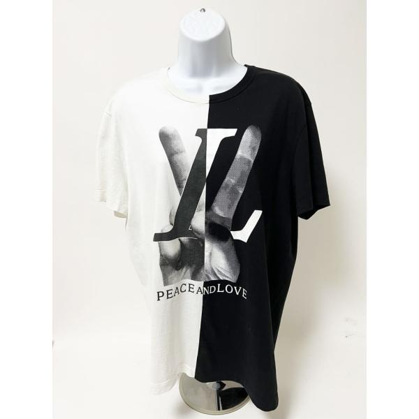 Louis Vuitton Peace and Love Tシャツ サイズM ルイヴィトンハンドLVT