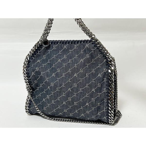 ステラマッカートニー デニム エコモノグラム MINI TOTE トートバッグ Stella McCartney（ステラ・マッカートニー） デニム エコモノグラム