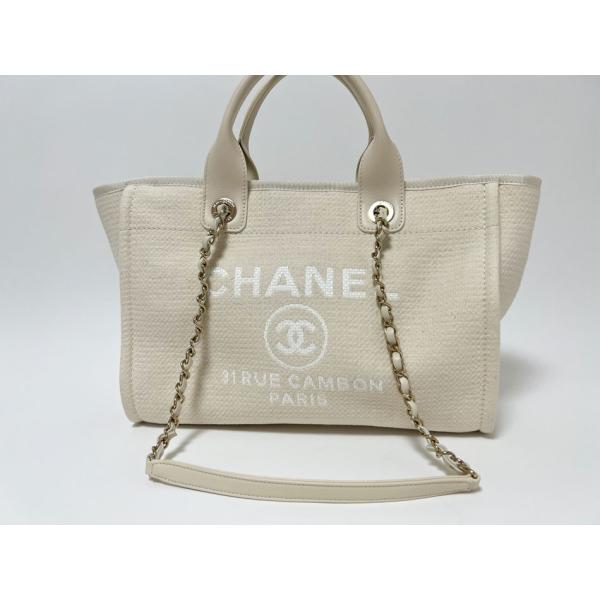 Deauville CHANEL シャネル ドーヴィル トートバッグ チェーン