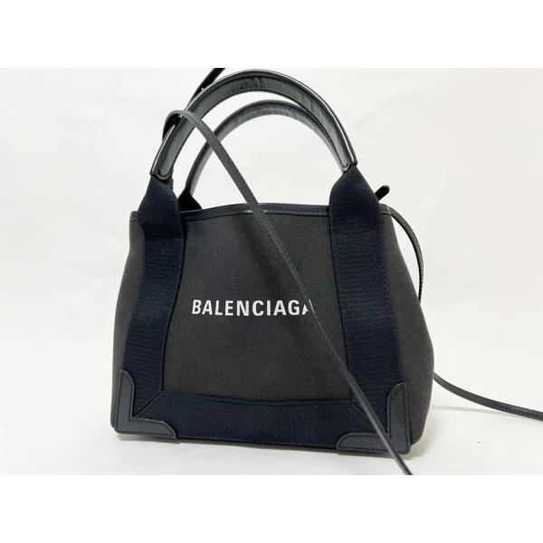NAVY（BALENCIAGA） BALENCIAGA バレンシアガ ネイビーカバスXS