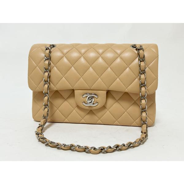 美品CHANEL シルバー金具7627352 7番台チェーンショルダーバッグ yamamoto7887_21516-00