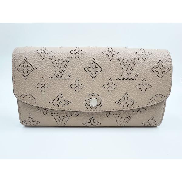 【美品】 ルイヴィトン 財布　長財布　モノグラム マヒナ ポルトフォイユ イリス LOUIS VUITTON（ルイ・ヴィトン） マヒナ ポルトフォイユ イリス 長