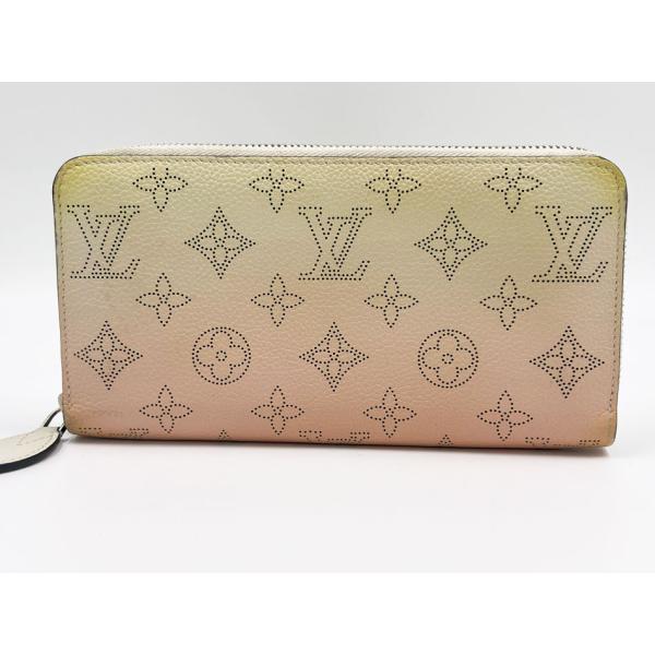 ルイヴィトン LOUIS VUITTON ジッピー ウォレット M80490 モノグラムマヒナ グラデーション ラウンドファスナー 長財布 モノグラムマヒナレザー ピンク×ホワイト 美品 ジッピー・ウォレット LOUIS VUITTON ルイヴィトン マヒナ ジッピー