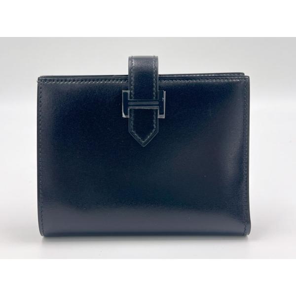 Bearn HERMES エルメス ベアン コンパクト 2つ折り 財布 モノクローム