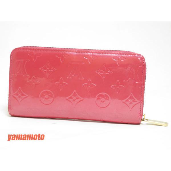 ジッピー・ウォレット 送料無料 LOUIS VUITTON ルイヴィトン ヴェルニ