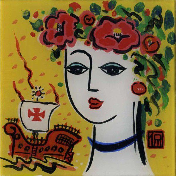 ガラス絵 花十字 小崎侃 Buyee Buyee Japanese Proxy Service Buy From Japan Bot Online