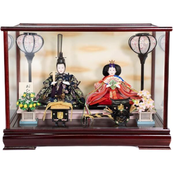 特別奉仕品 親王飾りケース付き 202205-52 ケース飾り 雛人形 ひな人形