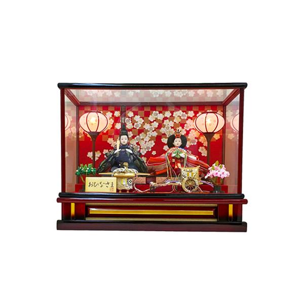 特別奉仕品 芥子親王 赤塗り 花梨ボカシケース入 雛人形 ひな人形 海外土産 特別奉仕品 芥子親王 赤塗り 花梨ボカシケース入 雛人形