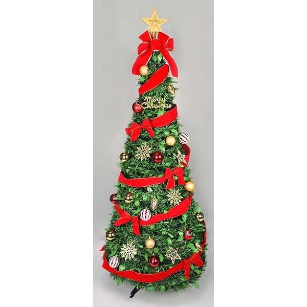 LEDフォールディングリボンツリー210cm WG‐0647 クリスマスツリー 電池 