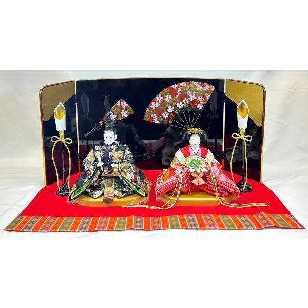 雛人形 親王飾り 平飾り A 扇 ひな人形 ひな祭り 雛祭り 雛飾り ひな