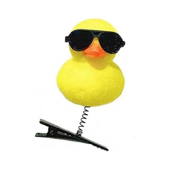 ゆれるアヒルクリップ アソート25入(入荷毎に画像から柄変更有) ヘアピン アヒル あひる クリップ おしゃれ 縁日玩具 お祭り 景品 ハロウィン 仮装 コスプレ