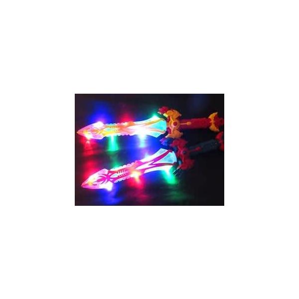 スクリューナイトソード ／ フラッシュトルネードソード4975226700705 バラ1個のみ 縁日 お祭り イベント景品 おもちゃ 動く剣 光るおもちゃ 光る剣 光るソード
