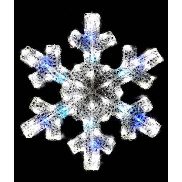 LEDクリスタルモチーフスノーフレーク WG-1392 イルミネーション・電飾 雪の結晶 デコレーション イベント パーティー クリスマス 装飾 LEDライト