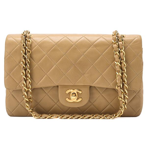 CHANEL シャネル ラムスキン マトラッセ 25cm Wフラップ チェーン