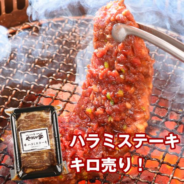 プレミアム極厚ハラミステーキ【熟成醤油だれ】1kg(K12-003)