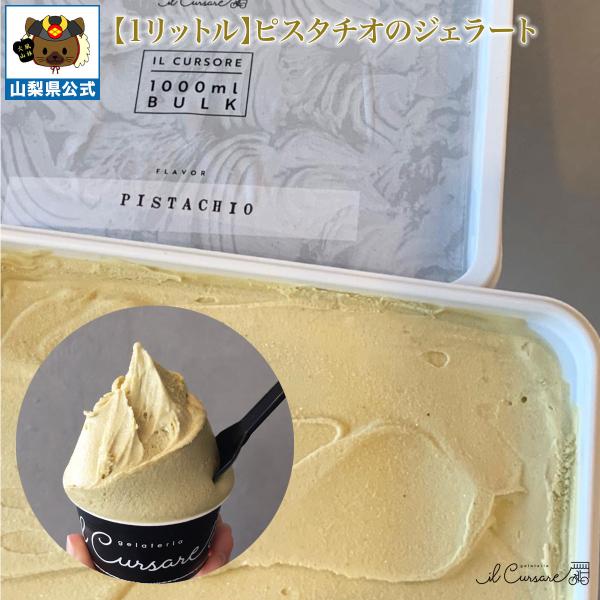 厳選原料 ピスタチオ ジェラート 1000ml 1L 1パック 特殊製法 イタリアン フレッシュ 生アイス お土産 夏フルーツ イルクルソーレ ソルベ 高級 至高 国産 日本