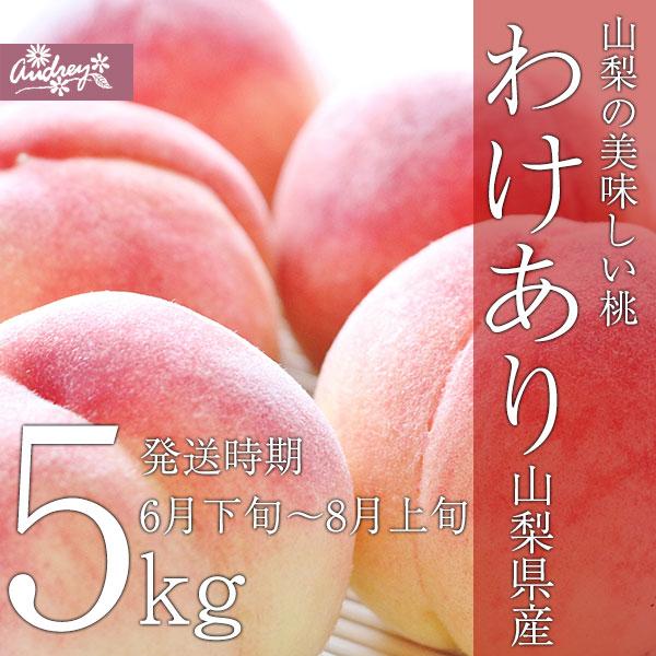 ご予約商品山梨の美味しい桃 わけあり5kg 13-20個入り (冷蔵便)(農家 ご予約品 5kg