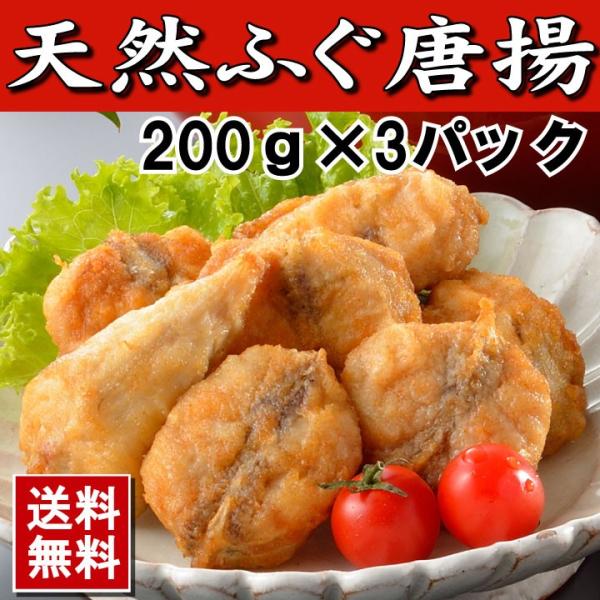 【下関直送】ふっくらジューシー！ふぐ唐揚げ 600g (200g×3P)  ギフトに最適